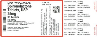 Label (70934 256 30   Rev A 02 19)